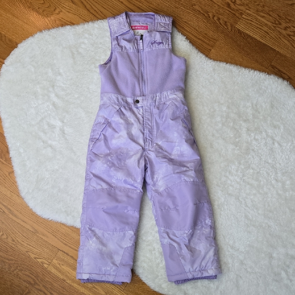 Snozu Purple Snow Bibs, Girls Size 6